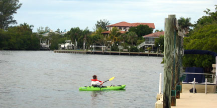 Kayaks may be rented locally.