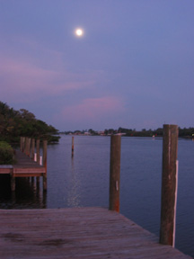 Moon over Bimini Bay